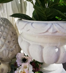 Blomsterkrukke i marmor H: 32 cm. (Erica) - 2