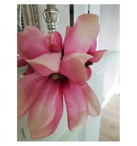 Kunstig rosa magnolia L: 50 cm. pr. gren - 5
