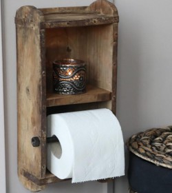 Lille toiletpapirholder af gammel murstensform (varierer) - 1