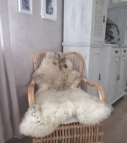 Natur loungestol med hynde (uden skind) - 1